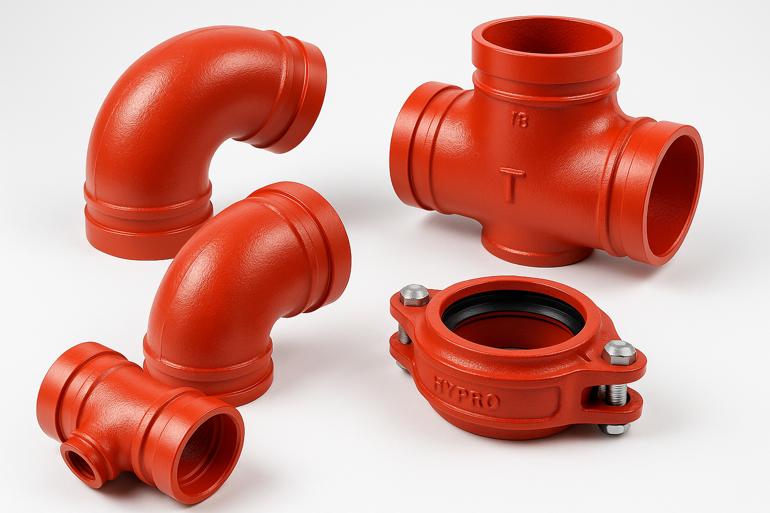 red fire sprinkler fittings